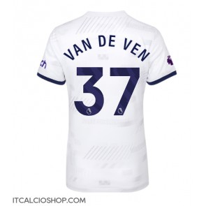 Tottenham Hotspur Micky van de Ven #37 Prima Maglia Femmina 2023-24 Manica Corta